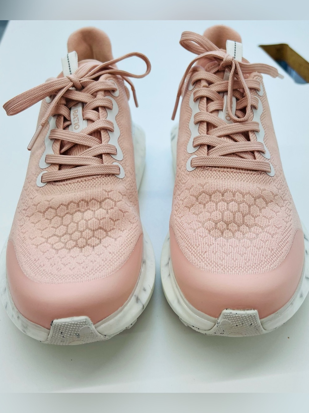 RATIO Wms. Sz 8. Light Pink Women's Knit Sneaker - Breathable Casual Comfort - Picture 9 of 10